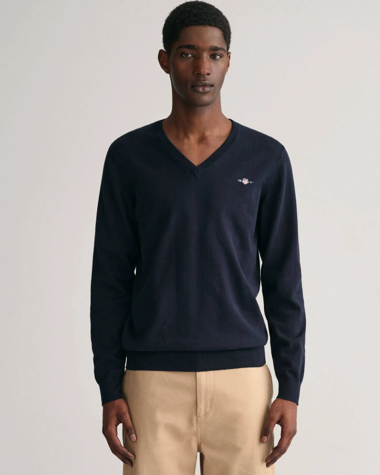 Herren Strickpullover CLASSIC COTTON V-NECK