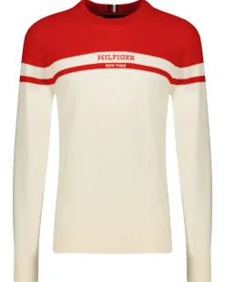 Herren Strickpullover COLORBLOCK GRAPHIC C NK SWEATER Langarm