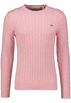 Herren Strickpullover COTTON CABLE C-NECK Regular Fit