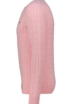 Herren Strickpullover COTTON CABLE C-NECK Regular Fit