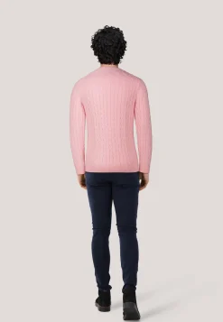 Herren Strickpullover COTTON CABLE C-NECK Regular Fit