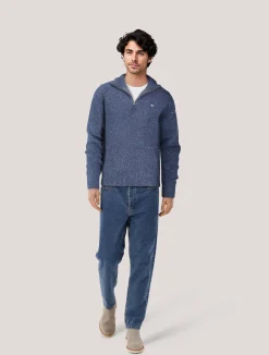 Herren Strickpullover mit Troyer-Kragen DONEGAL