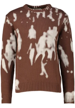 Herren Strickpullover mit Grafik-Print