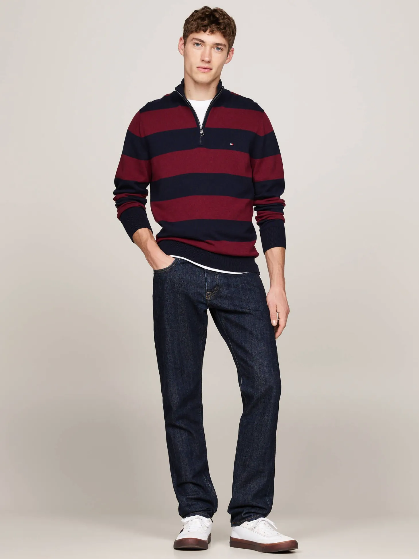 Herren Strickpullover mit Bio-Baumwolle Regular Fit