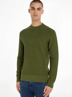 Herren Strickpullover RECTANGULAR STRUCTURE CREW