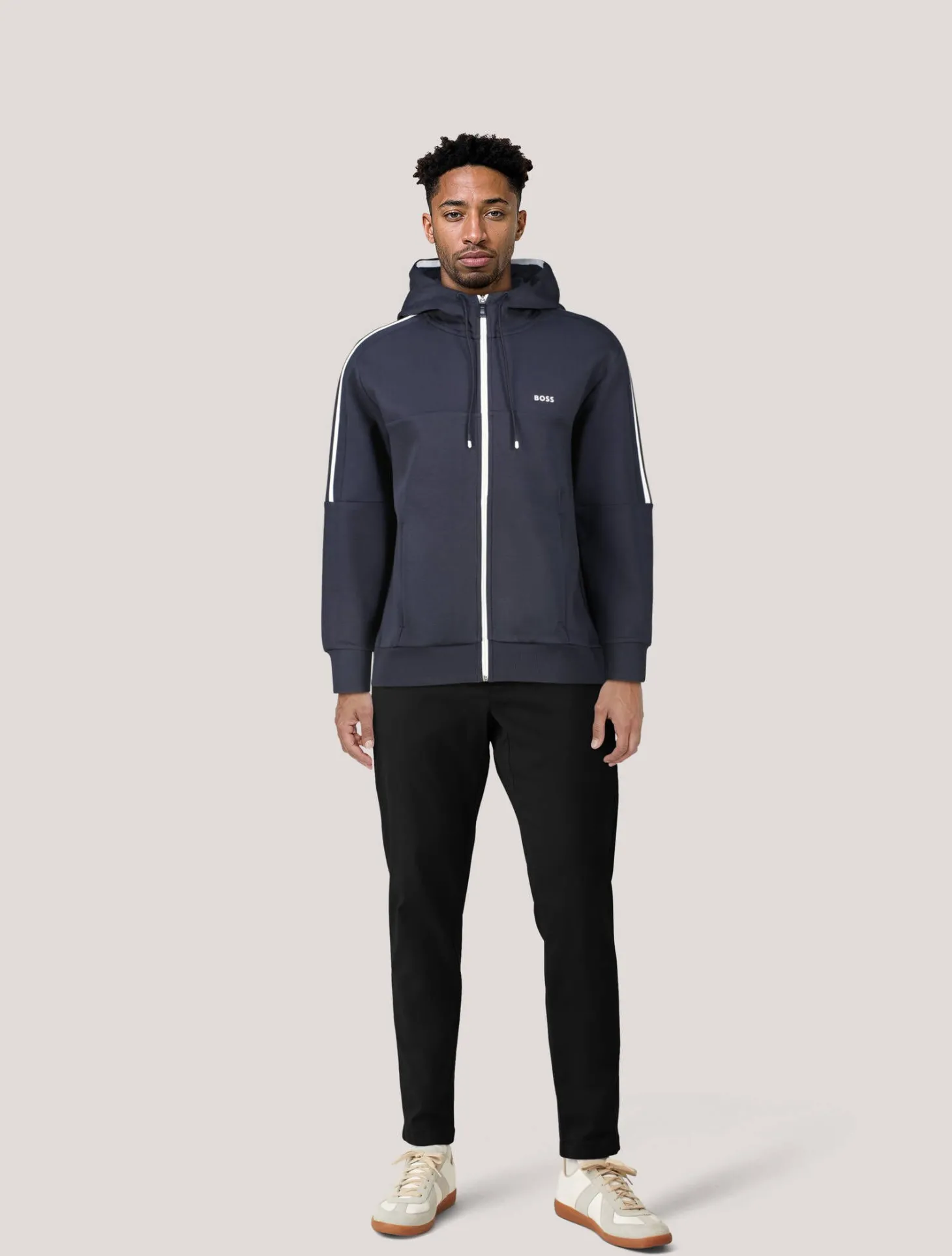 Herren Sweatjacke SAGGYNOS mit Kapuze Regular Fit