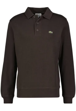 Herren Sweatshirt mit Polokragen und Knopfleiste Classic Fit