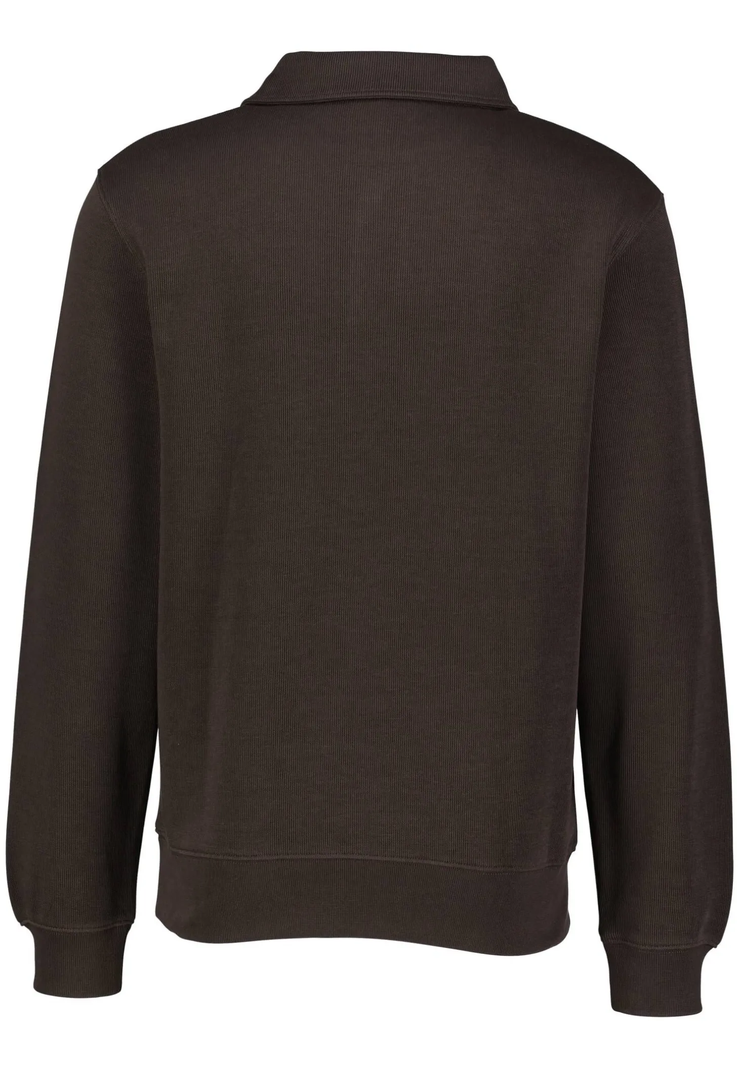 Herren Sweatshirt mit Polokragen und Knopfleiste Classic Fit