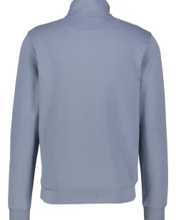 Herren Sweatshirt mit Troyer-Kragen