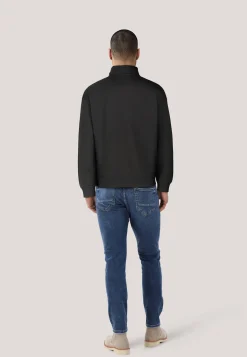 Herren Sweatshirt mit Troyerkragen DURTY244 Relaxed Fit