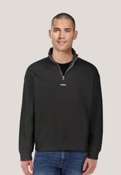 Herren Sweatshirt mit Troyerkragen DURTY244 Relaxed Fit