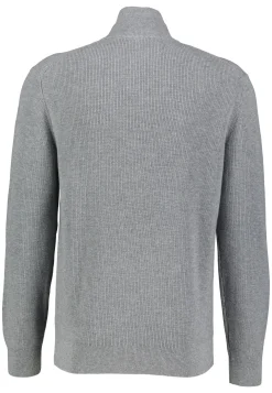 Herren Troyer aus Baumwolle und Merinowolle COTTON MERINO RIBBED HALF ZIP