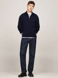 Herren Troyer mit Wolle LAMBSWOOL ZIP MOCK