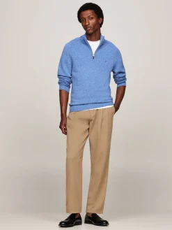 Herren Troyer mit Wolle LAMBSWOOL ZIP MOCK