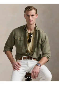 Herren T-Shirt aus Leinenmix