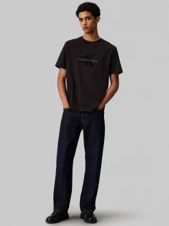 Herren T-Shirt CHENILLE MONOLOGO TEE