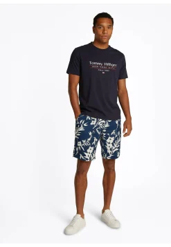 Herren T-Shirt HILFIGER CENTER STACK TEE Regular Fit