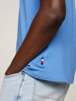 Herren T-Shirt STRIPE CHEST Slim Fit Kurzarm