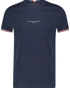 Herren T-Shirt TOMMY LOGO TIPPED TEE Slim Fit
