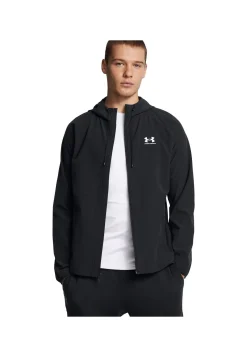 Herren Windbreaker aus Stretchgewebe mit Kapuze