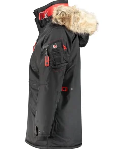 Herren Winterjacke mit Kapuze 