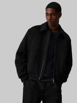 Herren Winterjacke mit Wolle und Daunenwattierung WOOL BLEND PADDED BOMBER JACKET