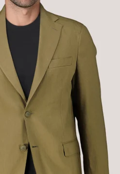 Herrn Sakko mit Leinen P-HANRY-FLAPS Slim Fit