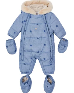 Kinder Schneeoverall STERNE/BLUMEN