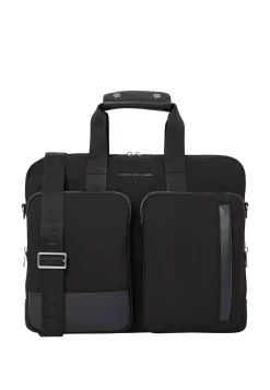 Laptoptasche mit Metall-Logo