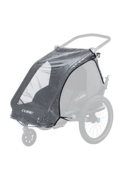 Regenschutz für Kinder-Fahrradanhänger DOUBLE CMPT