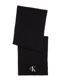 Strickschal MONOLOGO EMBRO KNIT aus Bio-Baumwolle