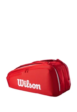 Tennisschlägertasche SUPER TOUR WILSON RED 9PK