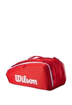 Tennisschlägertasche SUPER TOUR WILSON RED 15PK